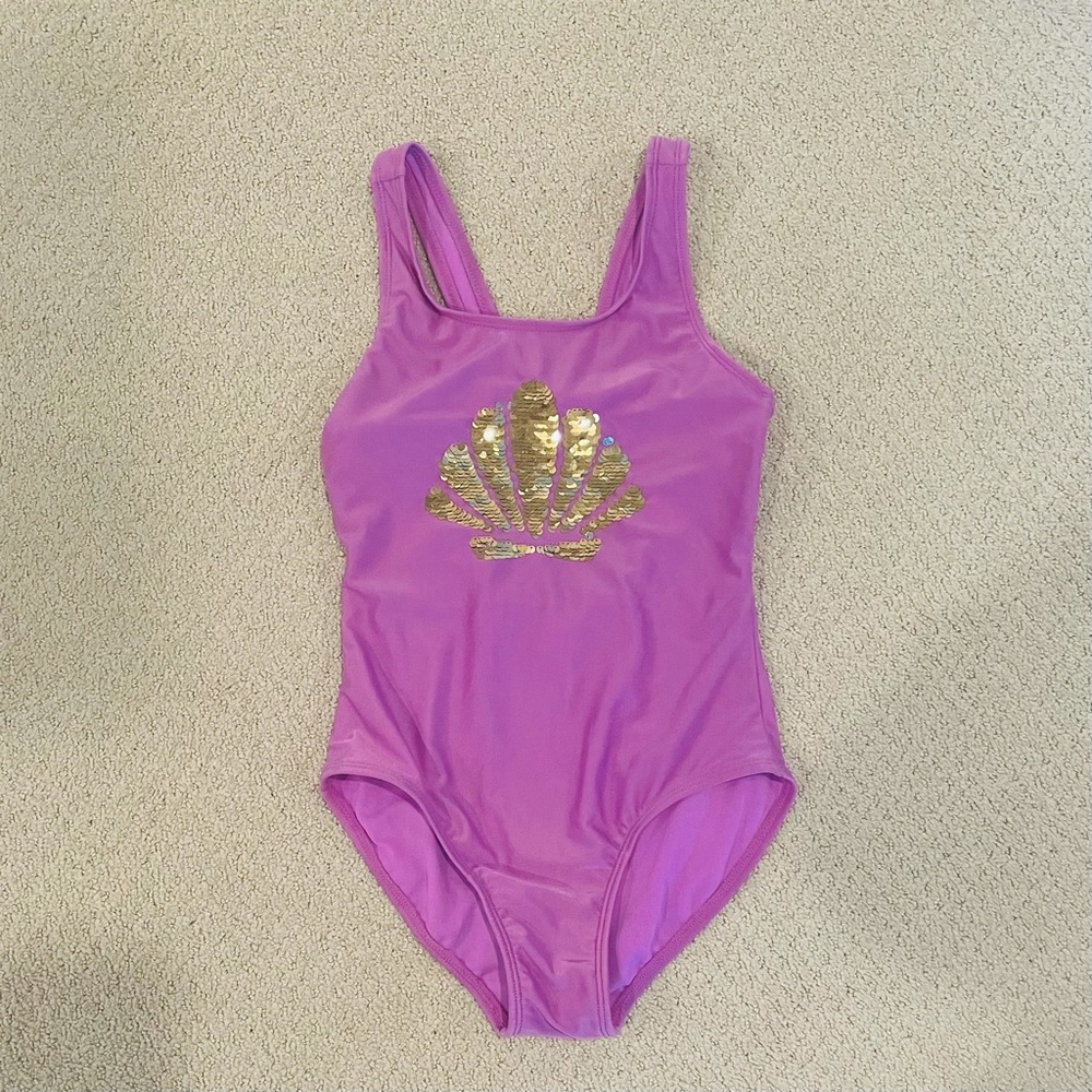 Cat & Jack Sequin Flip Swimsuit